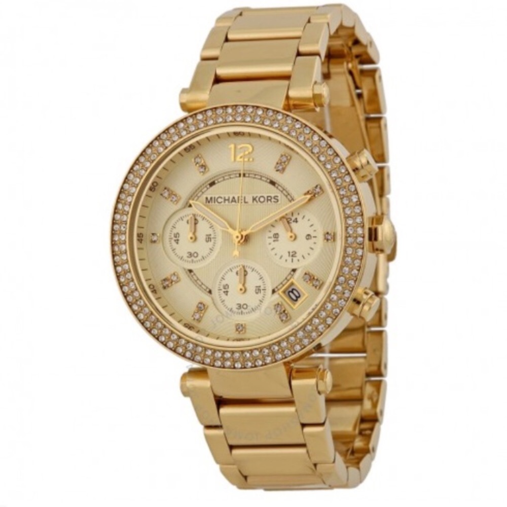 Authentic New Michael Kors Parker Gold watch